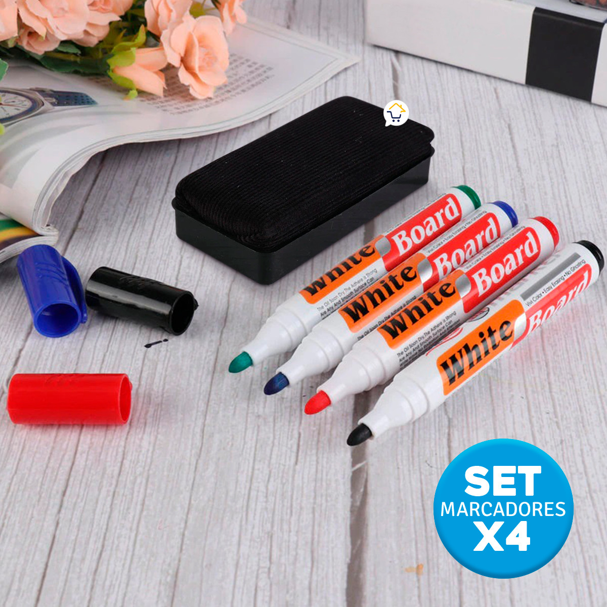 Miniatura 5 de Set Marcadores Borrables x4 GM1903496